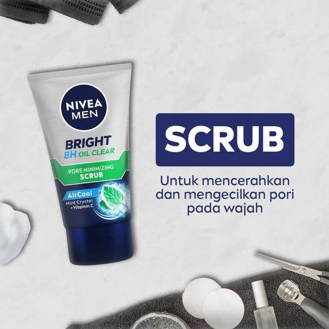 Beiersdorf NIVEA MEN Bright Oil Clear Pore Minimizing Scrub