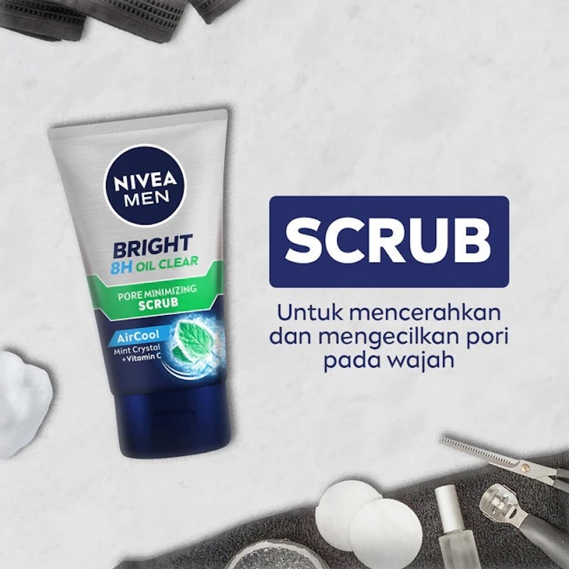 MEN Bright Oil Clear Pore Minimizing Scrub 3