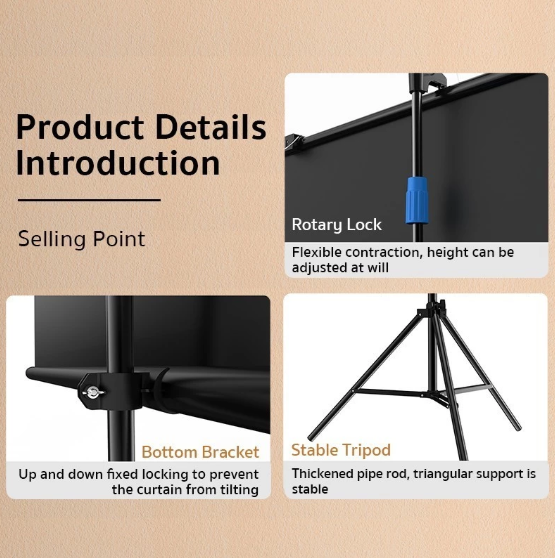 Wanbo Layar Screen Proyektor 100 Inch 3
