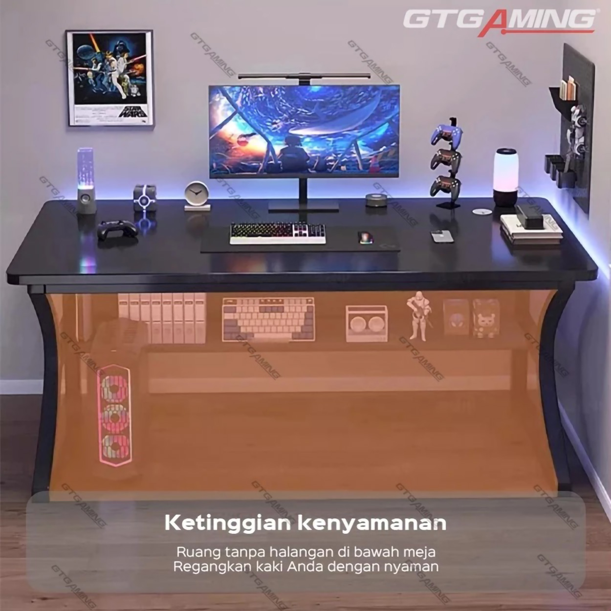 GTGAMING GTGAMING Meja Komputer minimalis