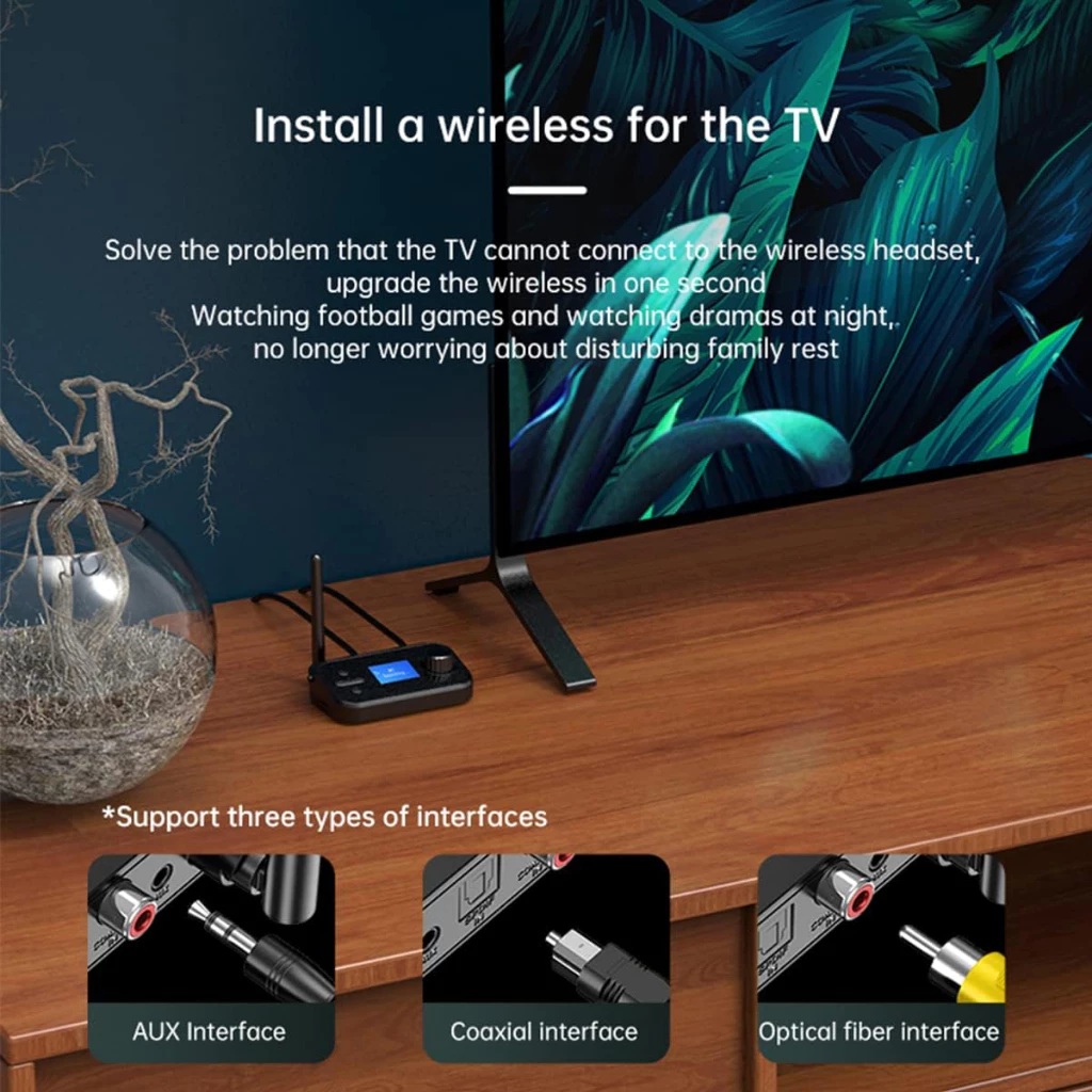 Vikefon Audio Bluetooth 5.1 2in1 Receiver Transmitter C41