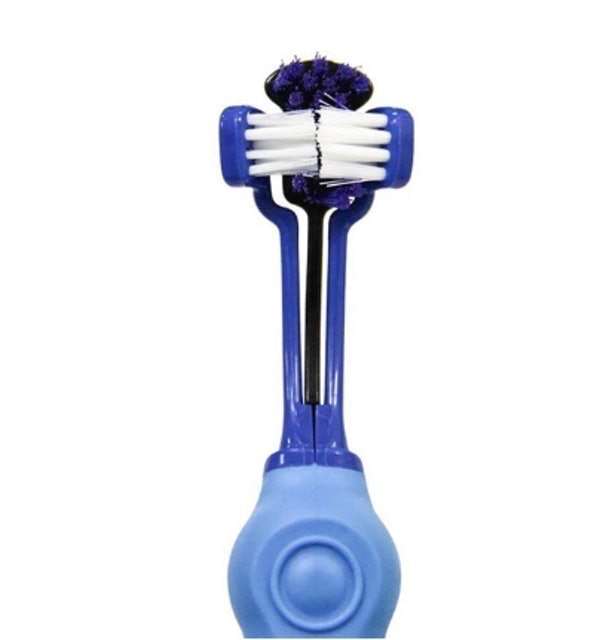  Sikat Gigi Anjing Kucing 3 Sisi