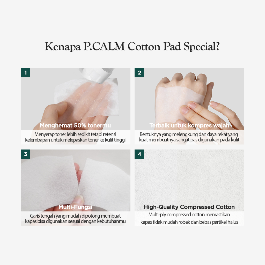 P.CALM Toner Pack Cotton Pad 