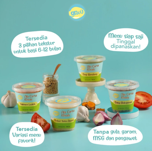 Menggapai Bintang Angkasa Grouu Ala Carte Meals Chicken Liver Broco (8-10 bulan)