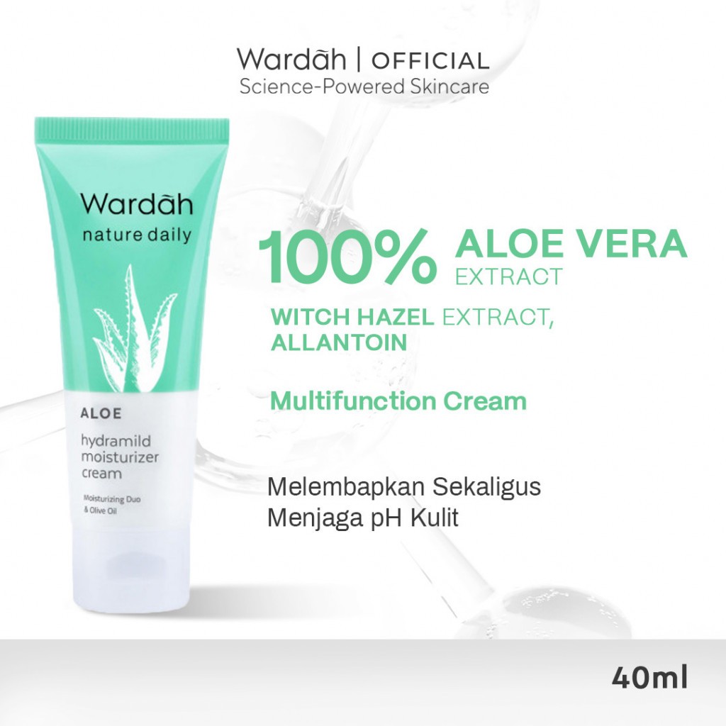 Paragon Technology and Innovation Wardah Nature Daily Aloe Hydramild Moisturizer Cream