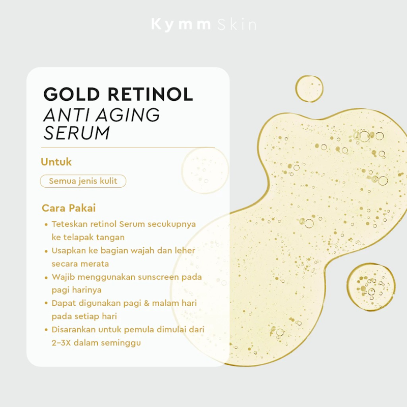 KYMM SKIN Gold Retinol Anti Aging Serum 3