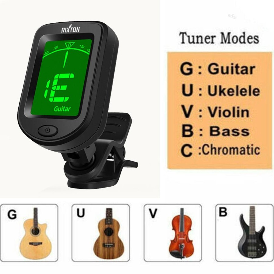 Rixton Digital Clip-on Tuner 3