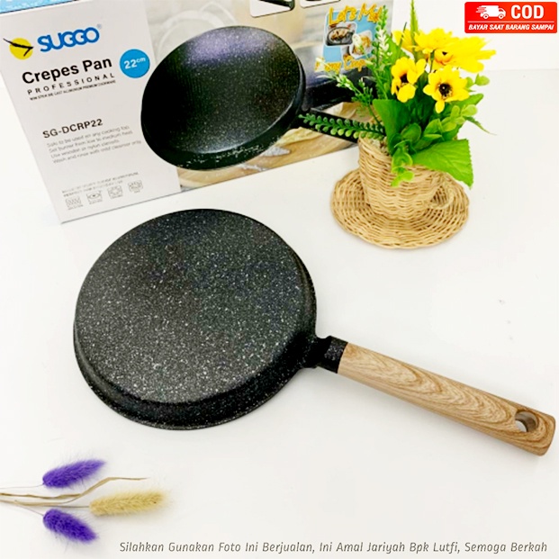 Suggo Metal Cemerlang Suggo Crepes Pan Professional SG-DCRP22