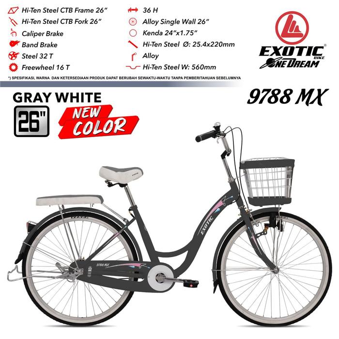 Pacific Bike EXOTIC City Bike ET 9788 MX