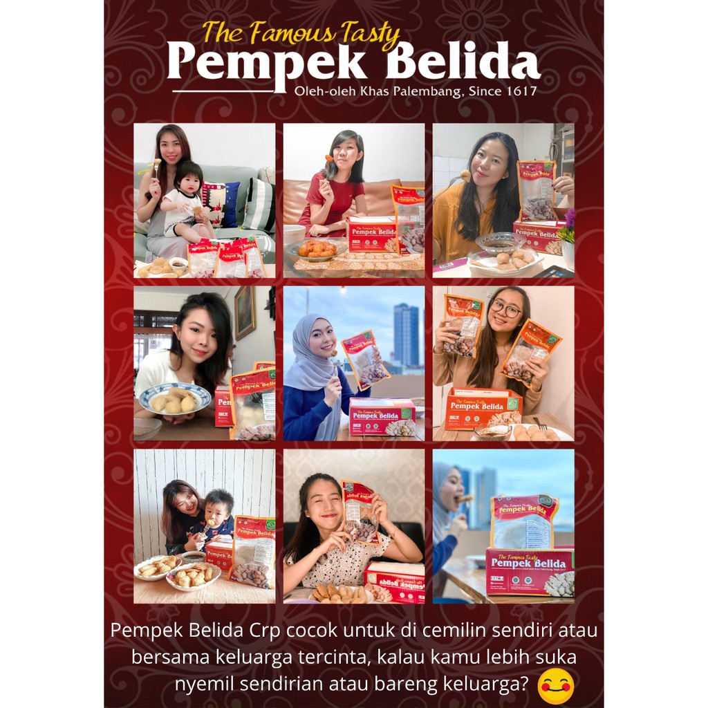 Pempek Belida CRP Paket Campur 24 Pcs (Paket A)