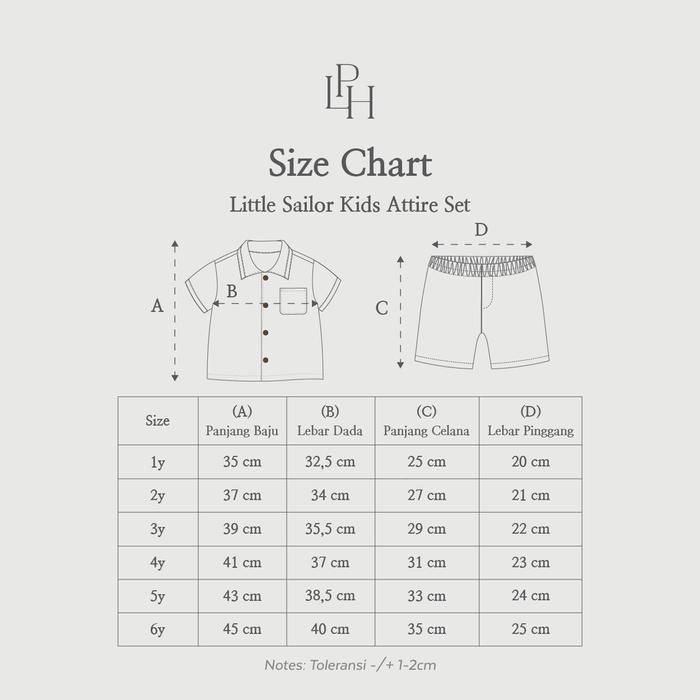 Indo Trade Cemerlang  Little Palmerhaus Little Sailor Kids Attire Set