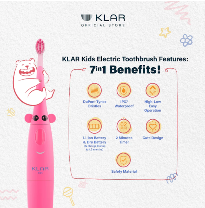 KLAR Kids Electric Toothbrush 3