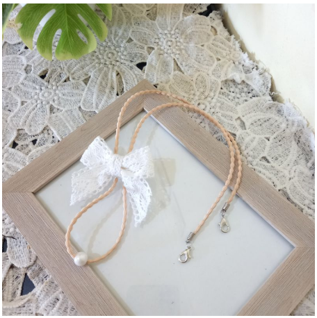 Nelafa Strap Masker Pita Renda Lace