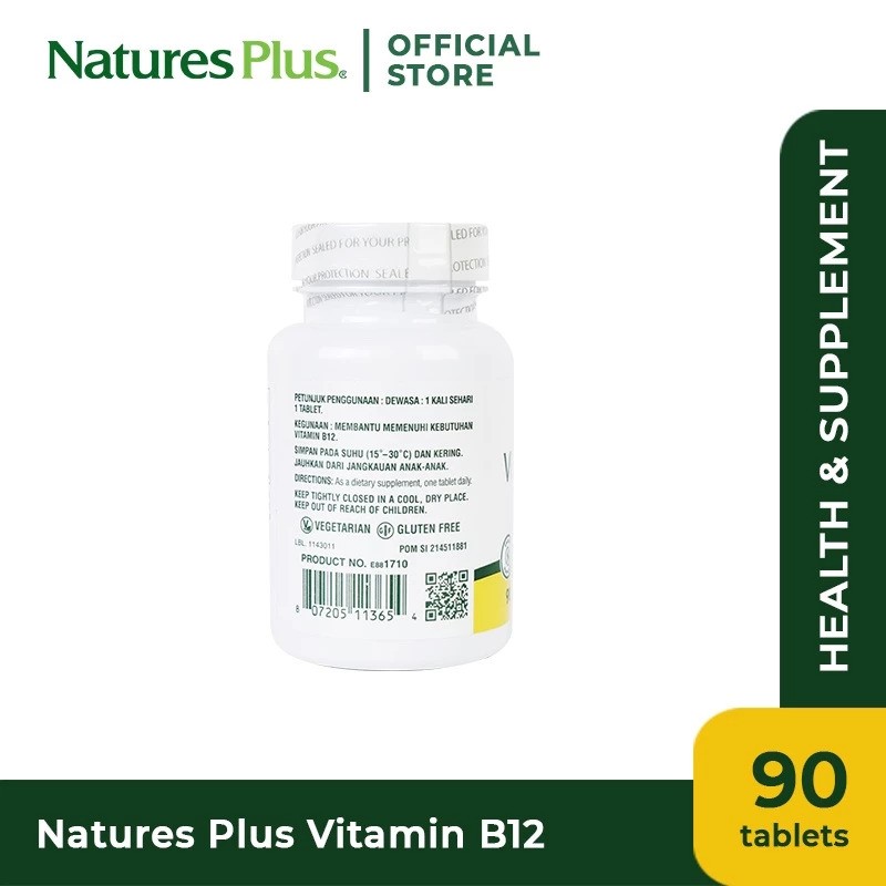 NaturesPlus Vitamin B12 500 mcg 3