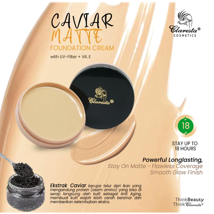 Araya Distriversa Lestari Claresta Caviar Matte Foundation