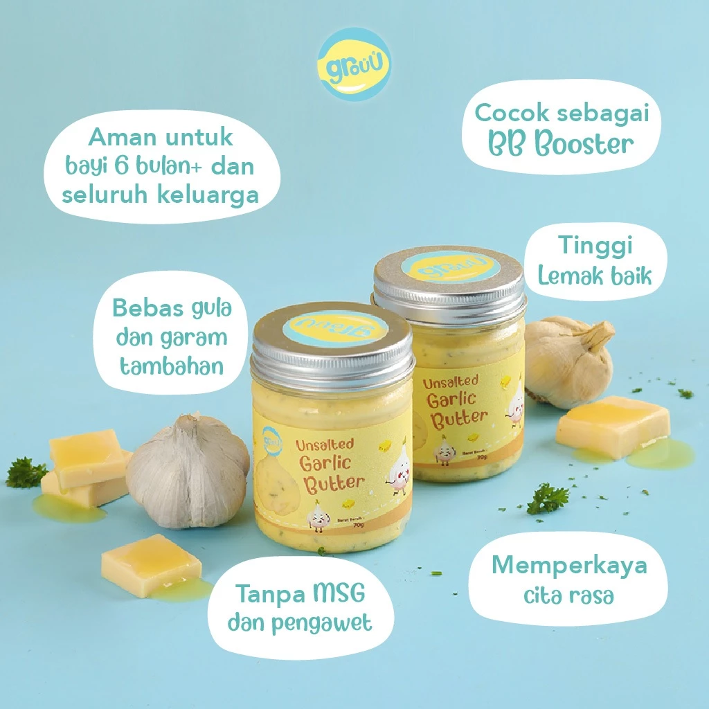 Menggapai Bintang Angkasa Grouu Unsalted Garlic Butter 