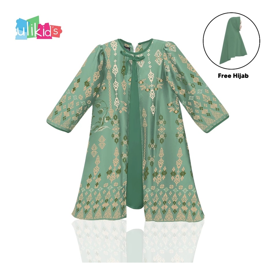 Ulikids Gamis Anak Set Hijab Motif Batik Nusantara 3