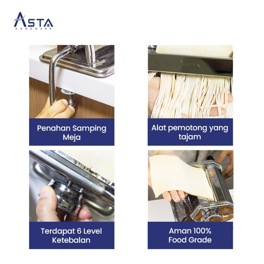 Asta Homeware Gilingan Mie Pasta Maker Ampia ASPM-115AM
