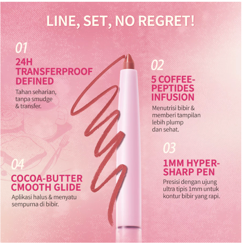 Pout Plush Transferproof Lip Liner 320 Grace 2
