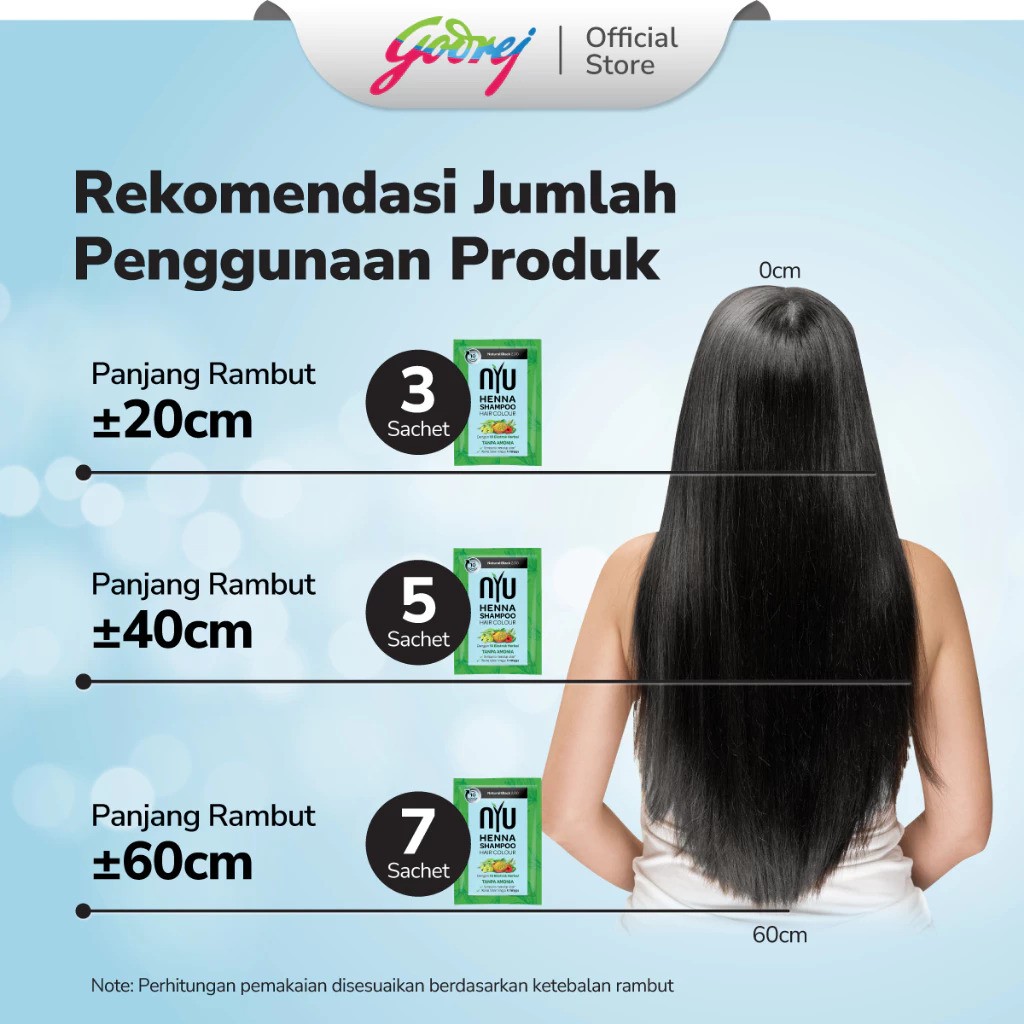 Godrej Consumer Products NYU Henna Shampoo Hair Colour Natural Brown