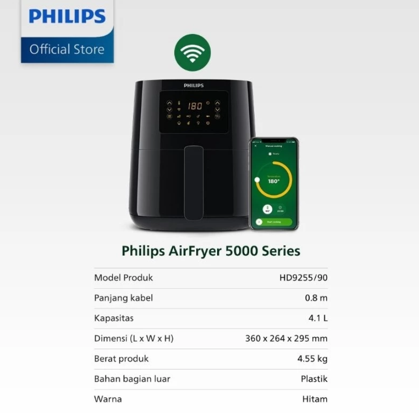 Philips Electronics Philips Airfryer Connected Seri 5000 HD9255