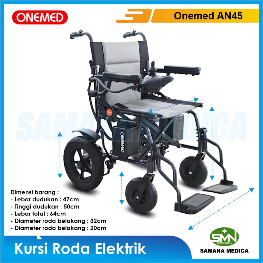 Jayamas Medica Industri ONEMED Kursi Roda Elektrik  AN 45