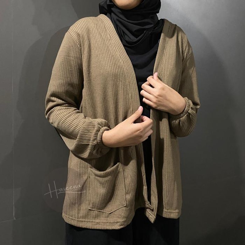 Haseena Cardigan Polos Ayra Outer Wafle 3