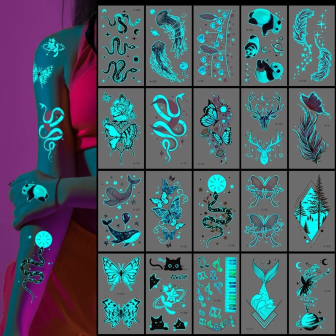  Tato Temporer Glow in The Dark