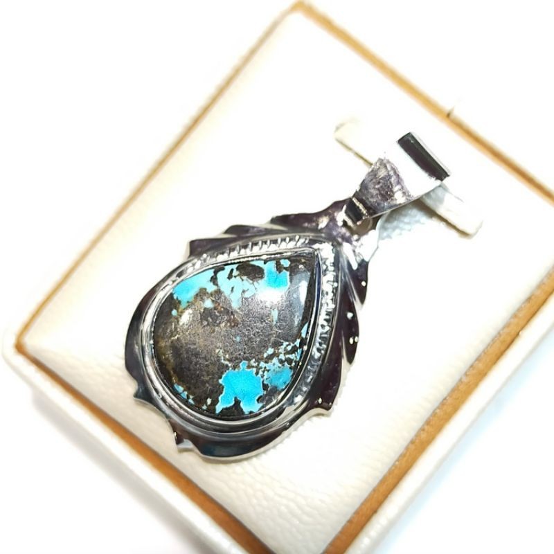Liontin Monel Handmade Batu Pirus Persia