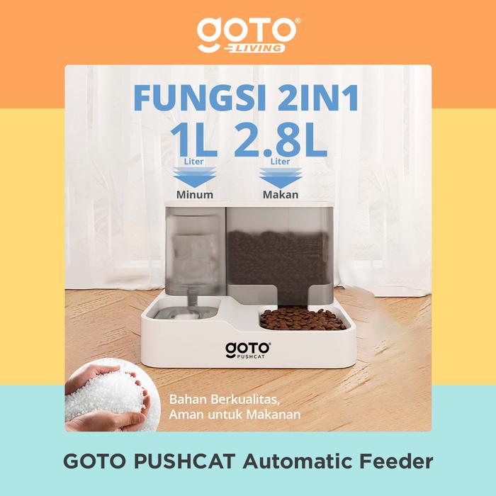 Pilar Niaga Makmur Goto Living Pushcat Pet Feeder