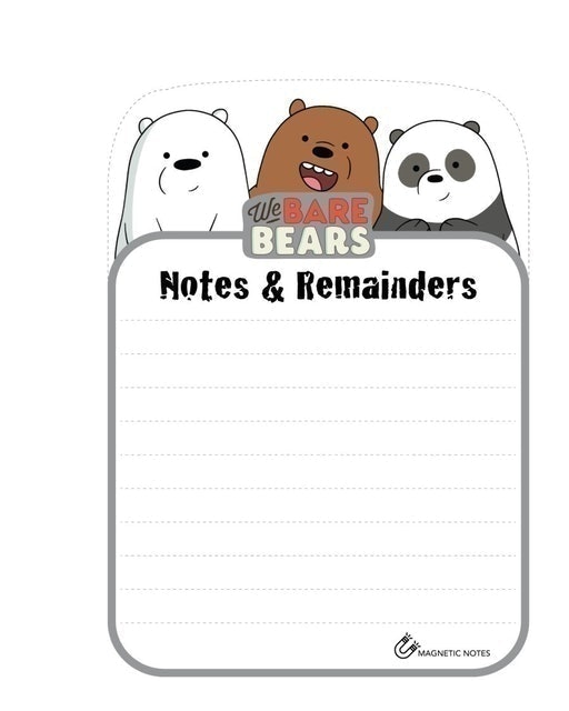 We Bare Bears Magnetic Notes