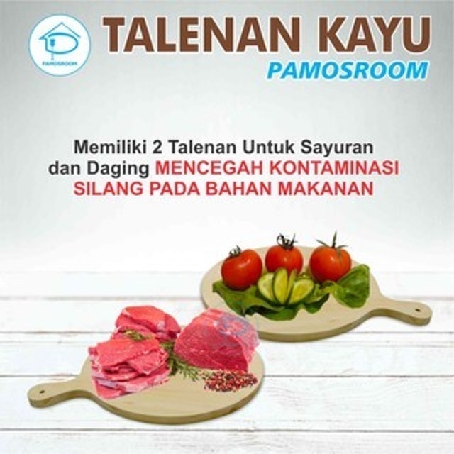 Wooden Cutting Board Bulat