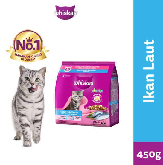 Mars Symbioscience Indonesia Whiskas Junior Ocean Fish 450 gram