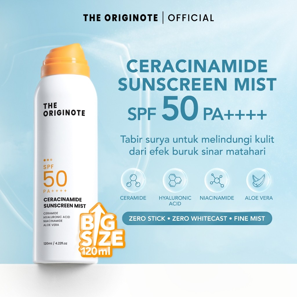 The Originote Ceracinamide Sunscreen Mist SPF 50 PA++++