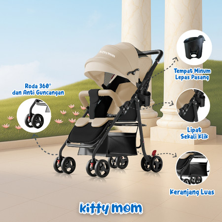 Kitty Mom Stroller Bayi Lipat 2