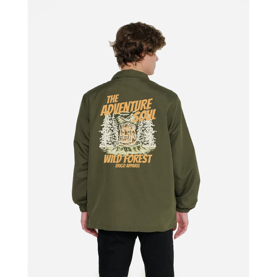 ERIGO Coach Jacket DTF Series Adventure Soul Olive