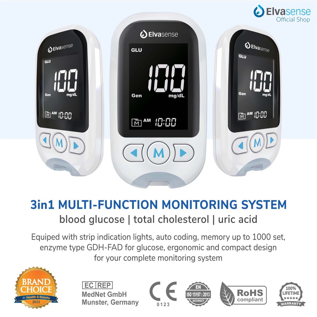 Enseval Medika Prima Elvasense 3-in-1 Multifunction Monitoring System EMS10