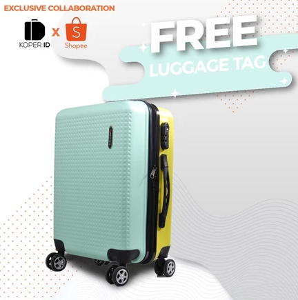  Polo City x Shopee Tas Koper Hardcase size 20 inch Dual Tone Color