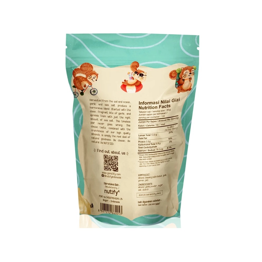 Nutify Gourmet Almond Garlic & Seasalt
