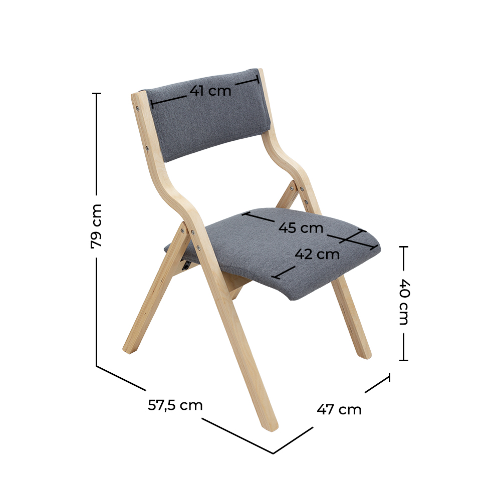 Up Space Amee Folding Wooden Chair