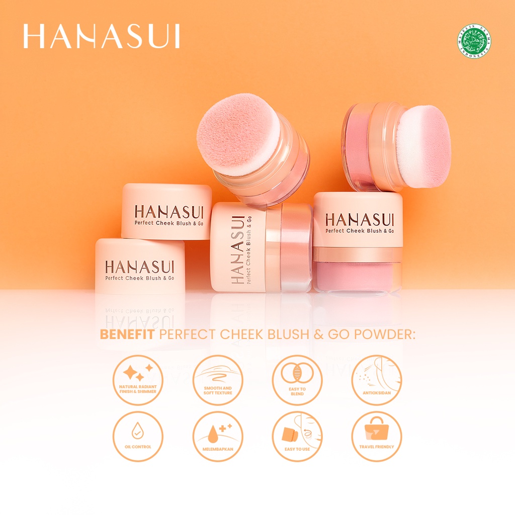 Eka Jaya Internasional Hanasui Perfect Cheek Blush & Go Powder Peach
