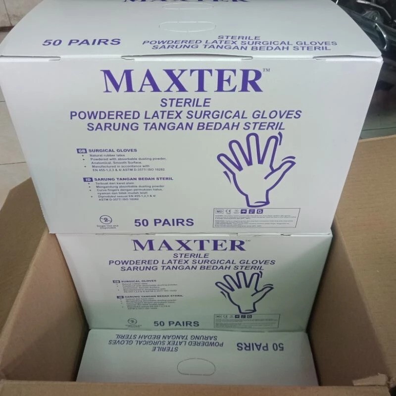 Maxter Glove Manufacturing Maxter™ Sterile Powdered Latex Surgical Gloves