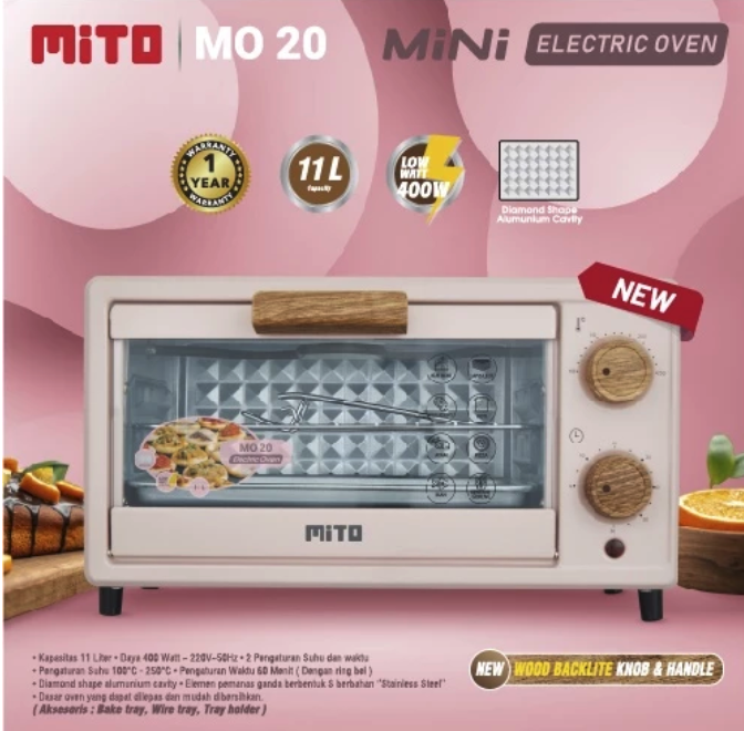 Mahakarya Sukses Indonesia MITO Oven Listrik Mini 11 L MO20