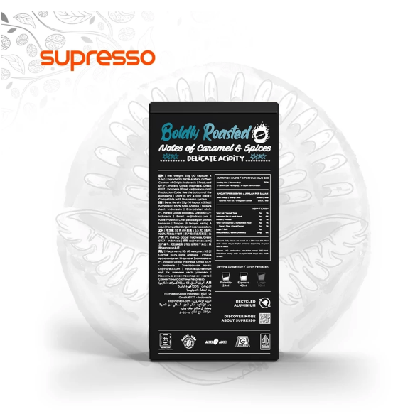 Supresso Global Indonesia Supresso Decafeine Blend Coffee Capsules