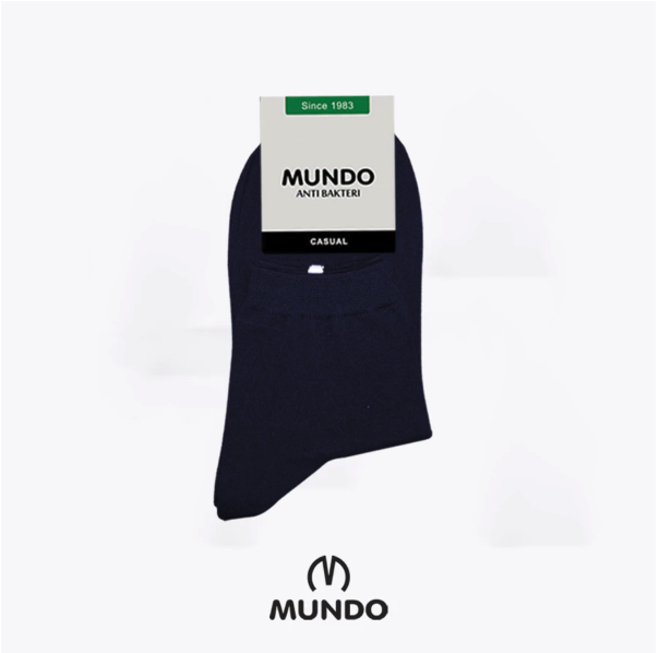 Mundo Socks Mundo Classic Anti Bacteria Men Casual Basic Ankle Sock