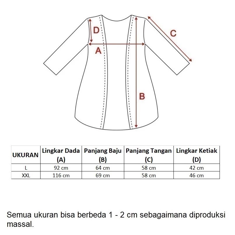  Monellina JESLYN Cardigan Oversize Wanita Polos
