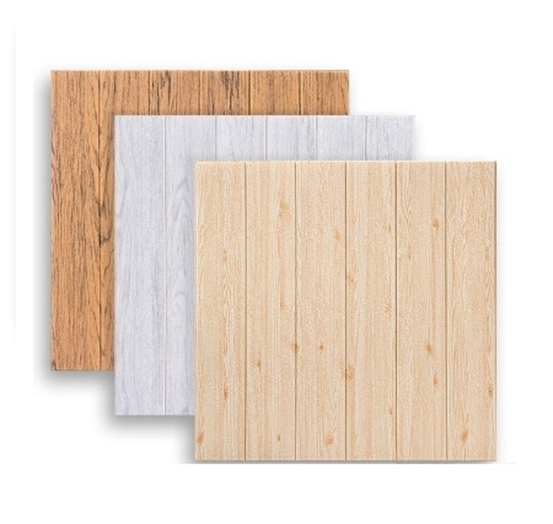 Wallpaper Dinding 3D Motif Kayu 1