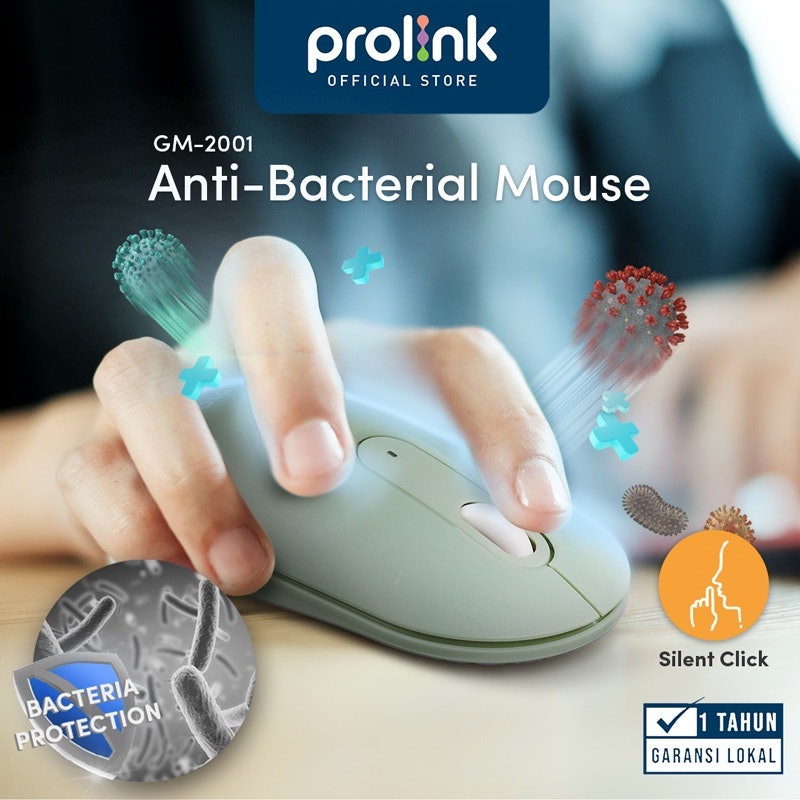 Prolink MACA Wireless Mouse Anti Bacterial GM2001