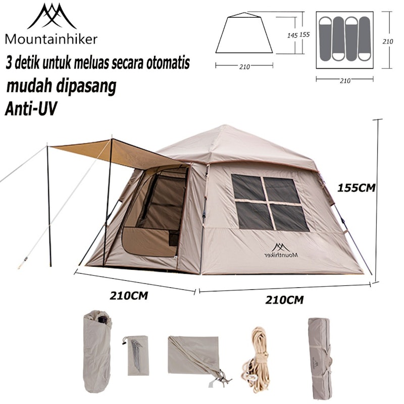 Mountainhiker Tenda Camping Otomatis 3-4 Orang 2