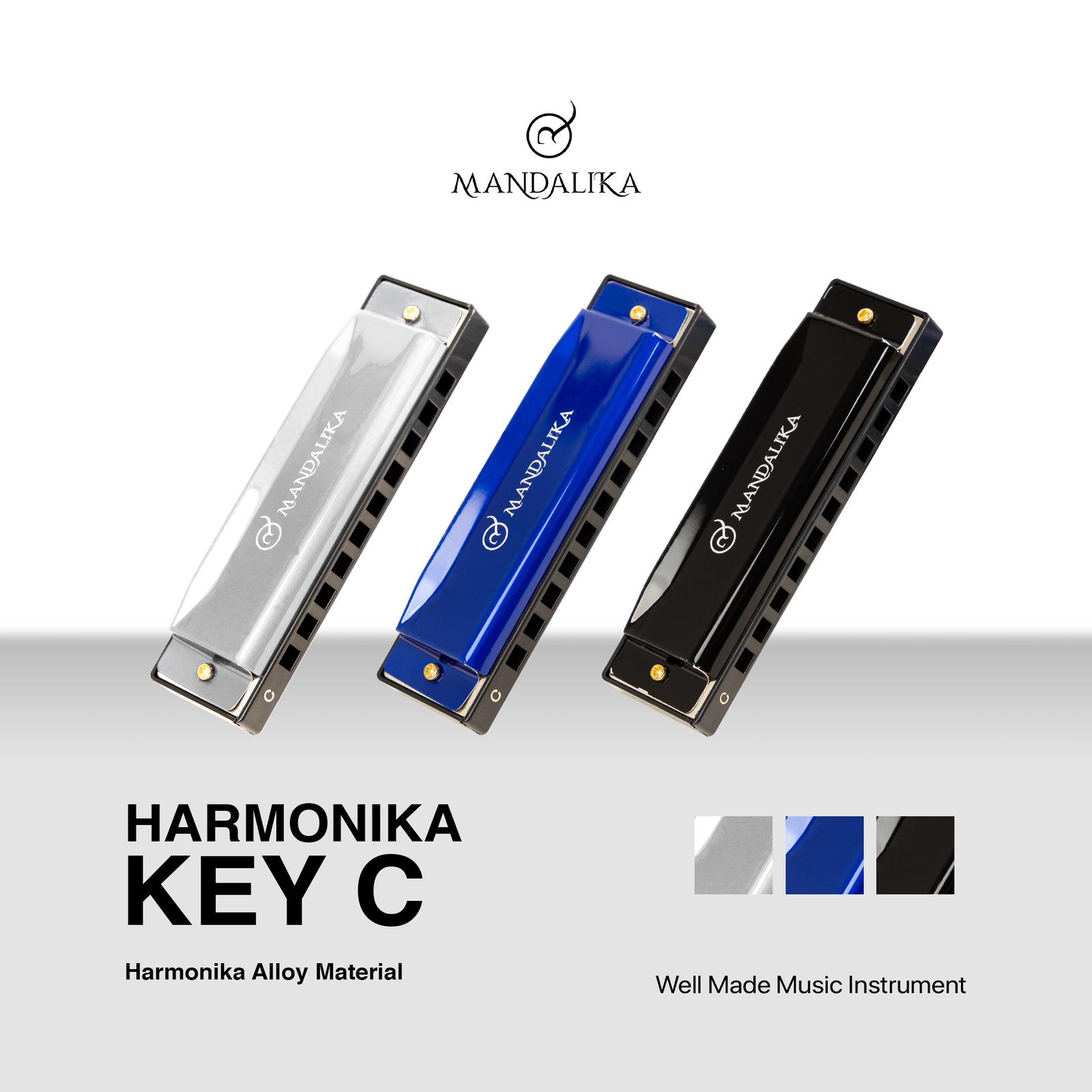 Mandalika Harmonica Key C 10 Holes  HMK-01